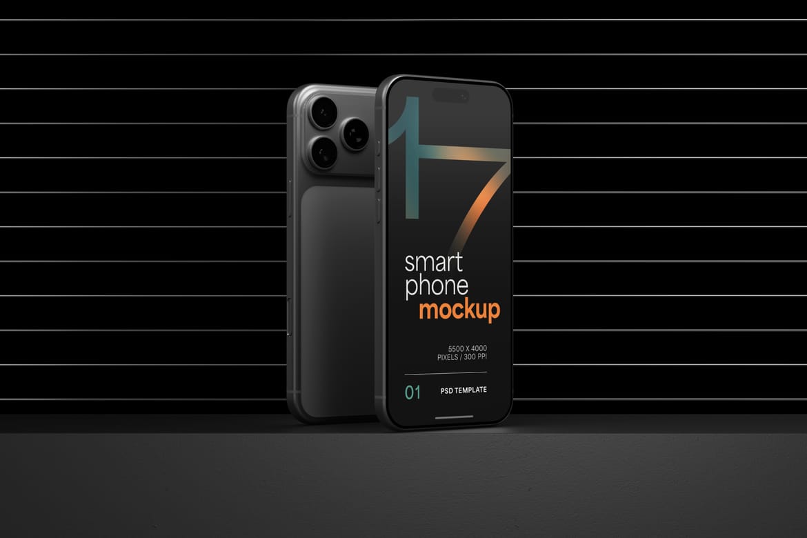 iPhone 17 Pro Mockup Set
