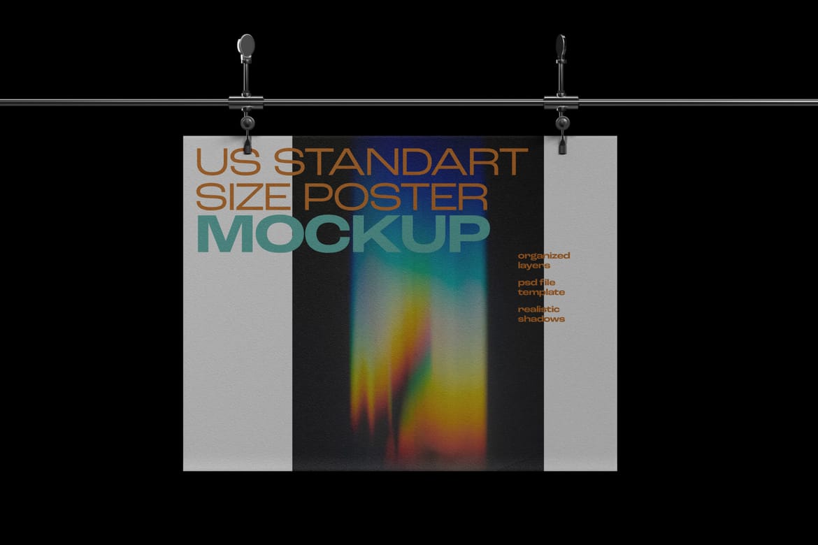 Poster Hanging Mockup Set