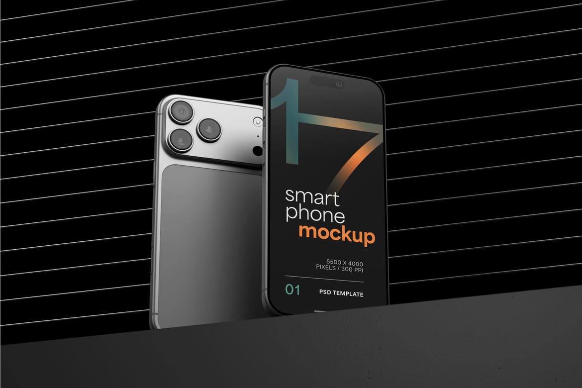 iPhone 17 Pro Mockup Set