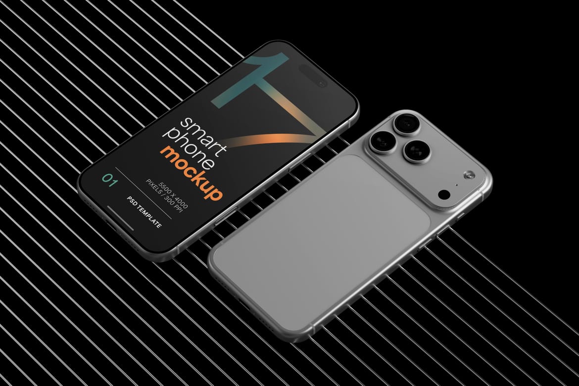 iPhone 17 Pro Mockup Set
