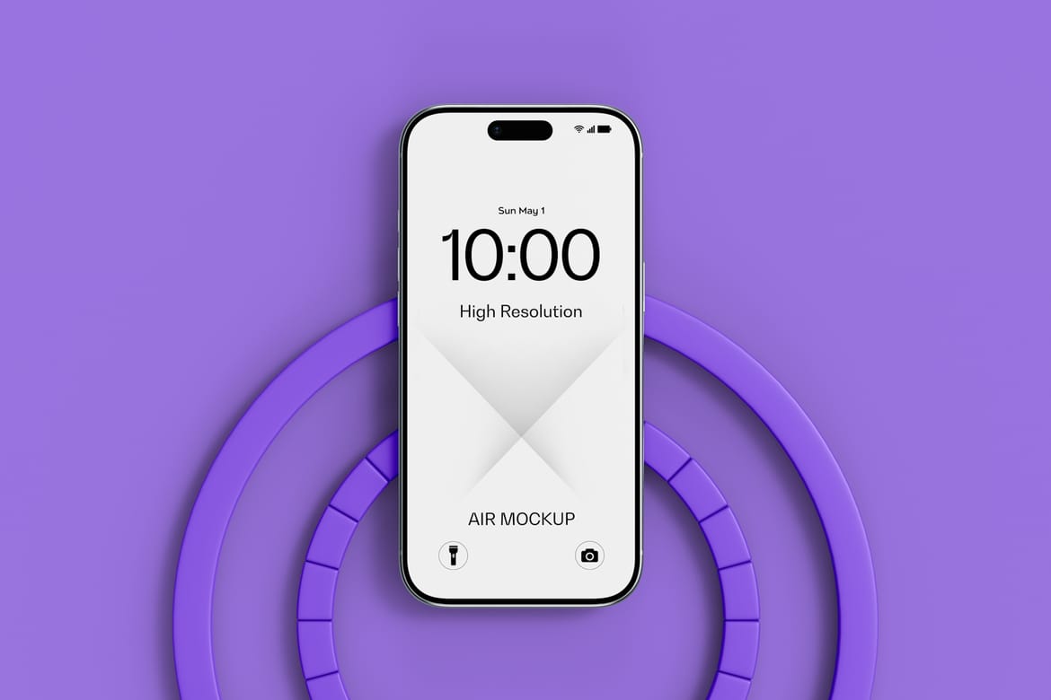 High Quality iPhone 17 Air Mockup