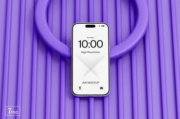 High Quality iPhone 17 Air Mockup