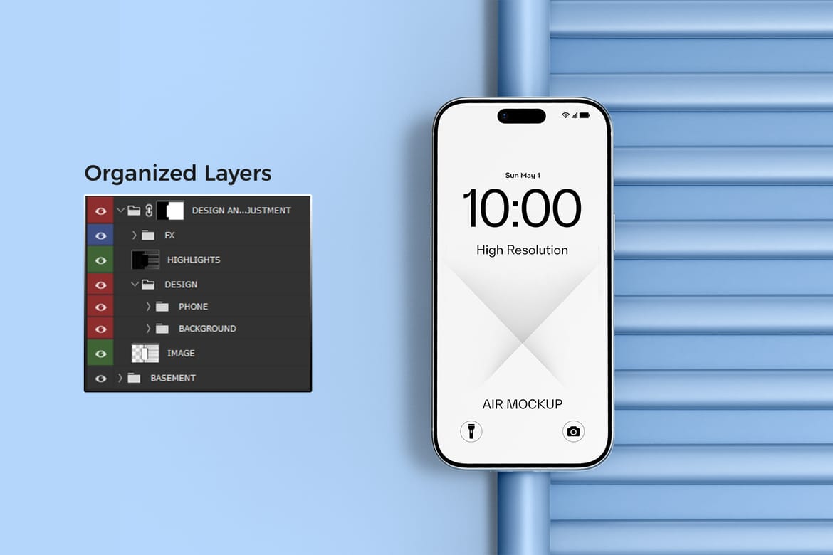 High Quality iPhone 17 Air Mockup