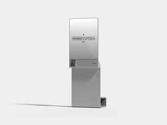Standing Payment Terminal Gateway Free Mockup
