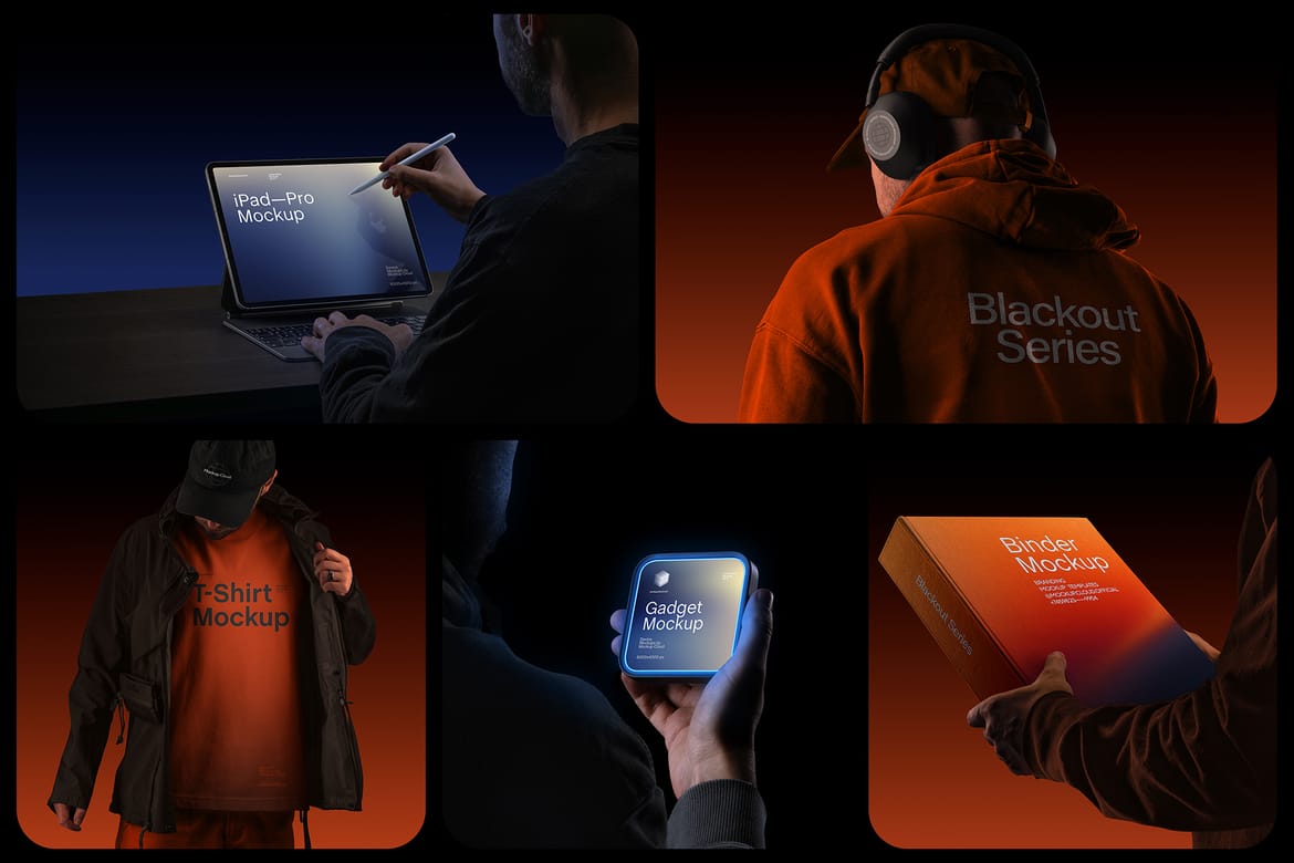 Branding Identity PSD  Mockups / Blackout Series