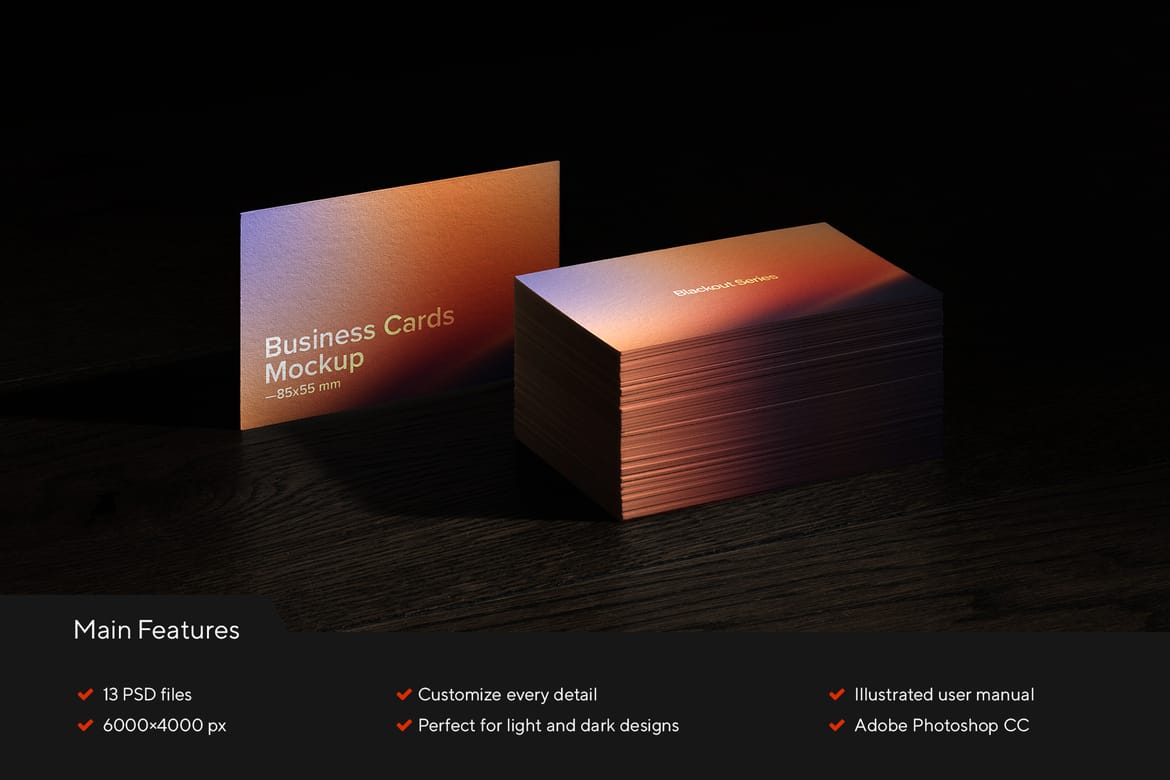 Branding Identity PSD  Mockups / Blackout Series