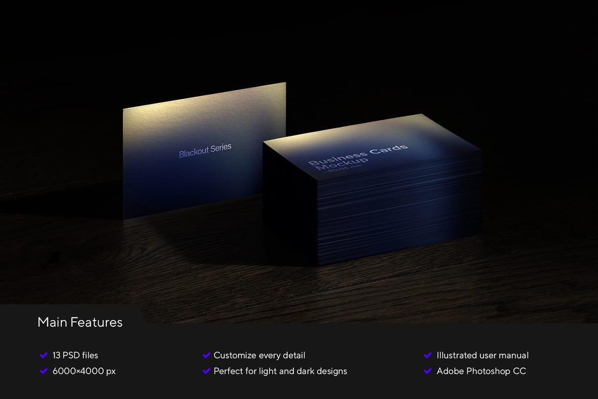 Branding Identity PSD  Mockups / Blackout Series