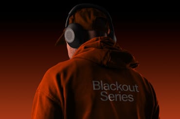 Earphones and Hoodie Mockup Scene / Blackout Series