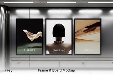 Bundle Frame & Board Mockup 