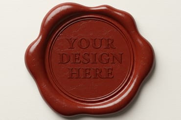 Wax Seal Own Design Mockups