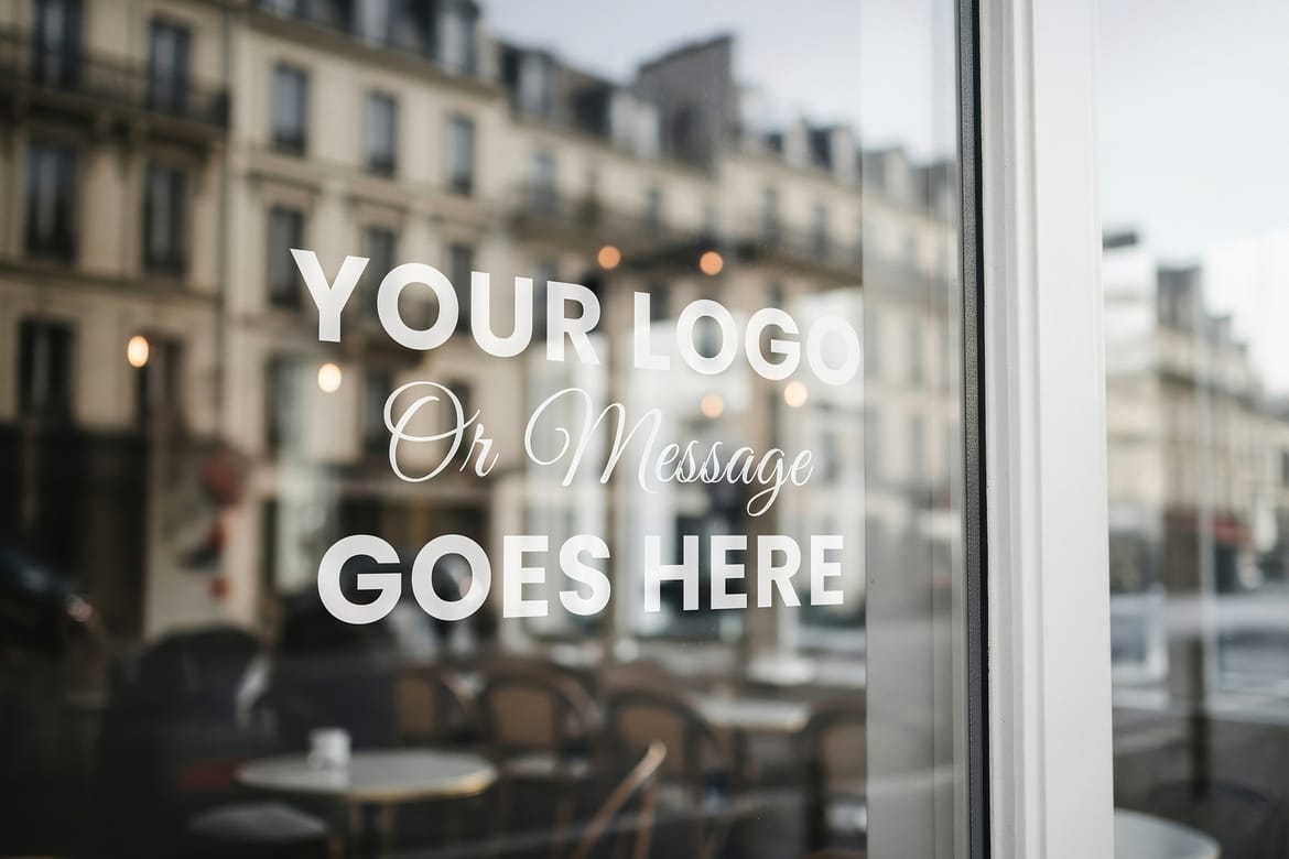 Bar Restaurant Store Front Window Mockups