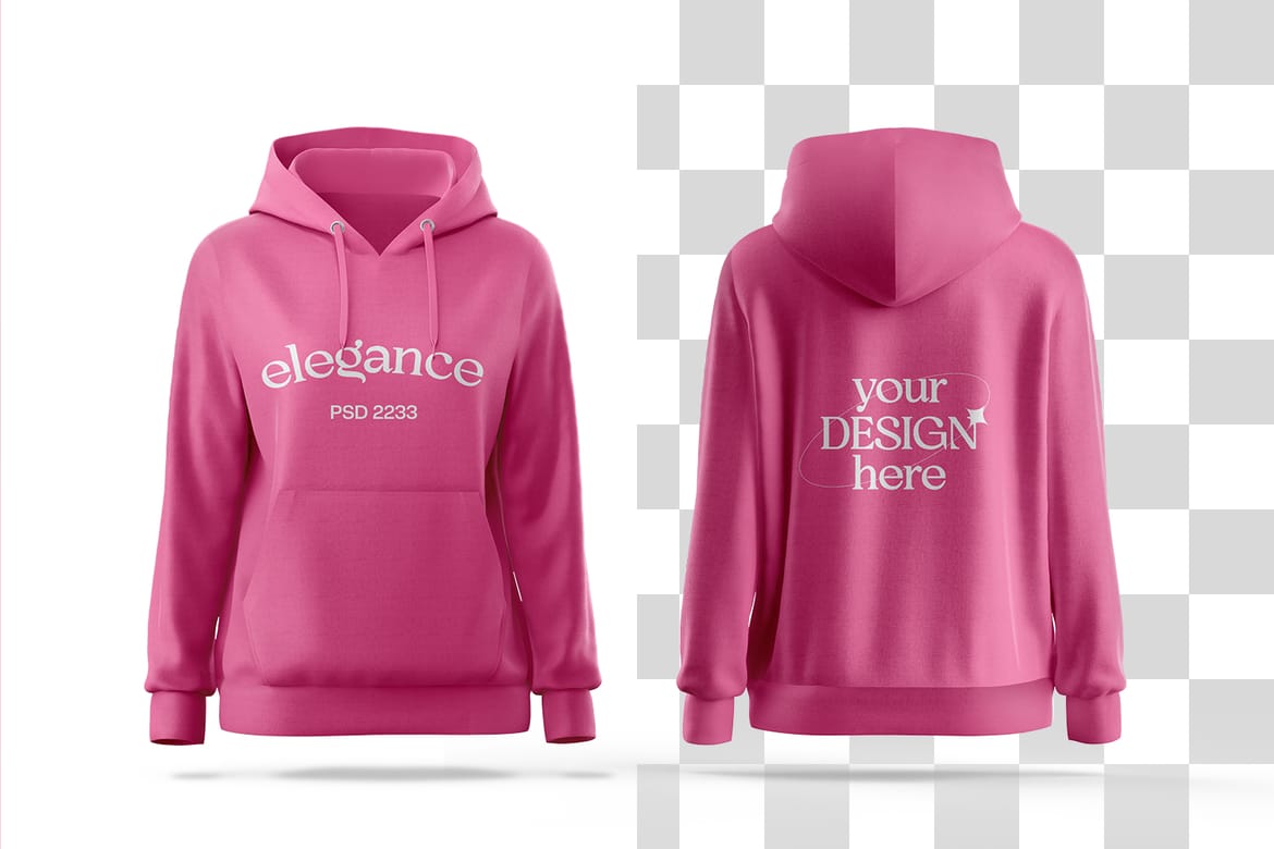 Woman's Hoodie Mockup
