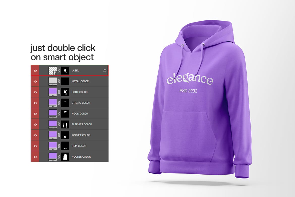 Woman's Hoodie Mockup