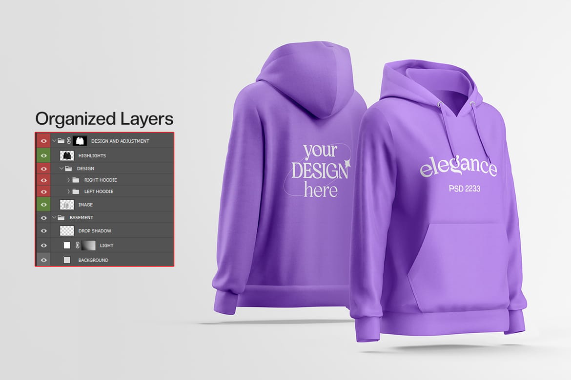 Woman's Hoodie Mockup
