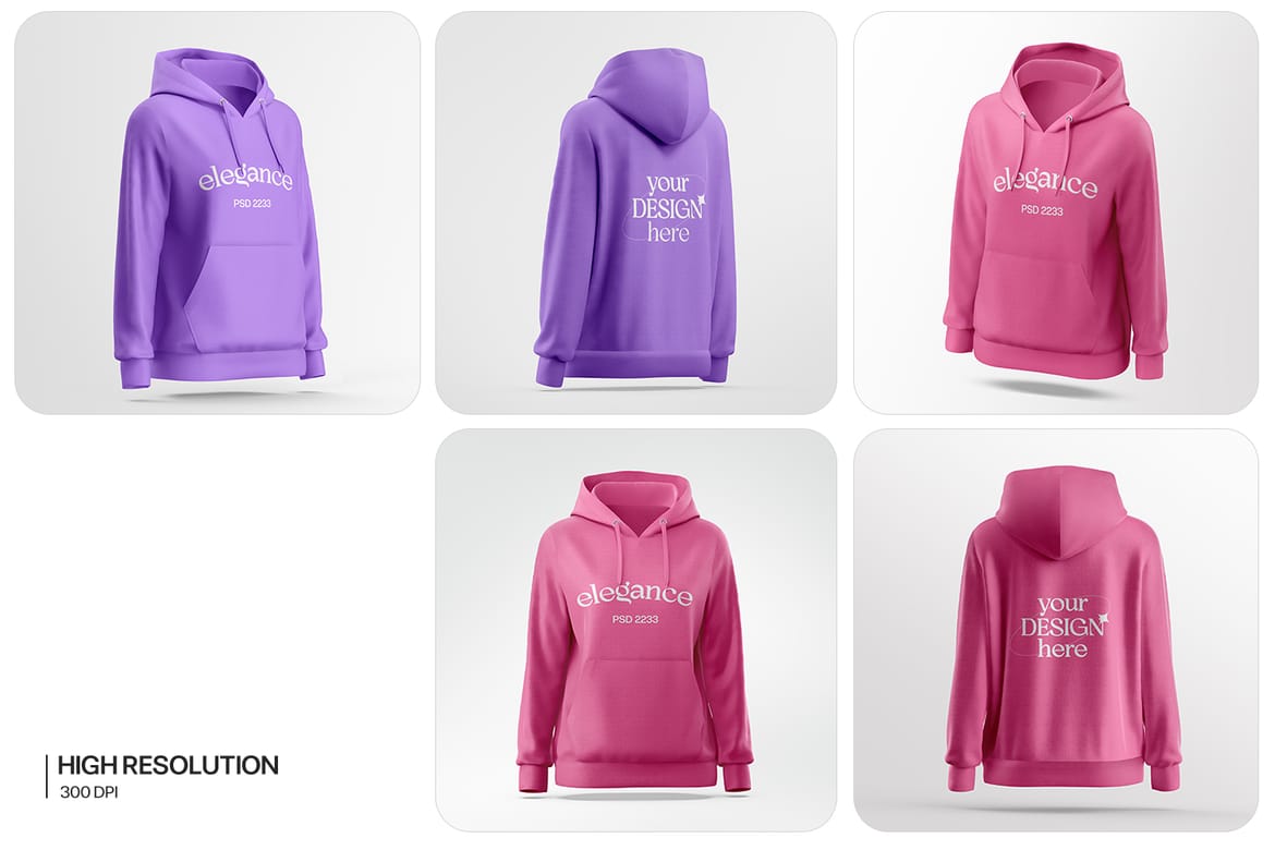 Woman's Hoodie Mockup