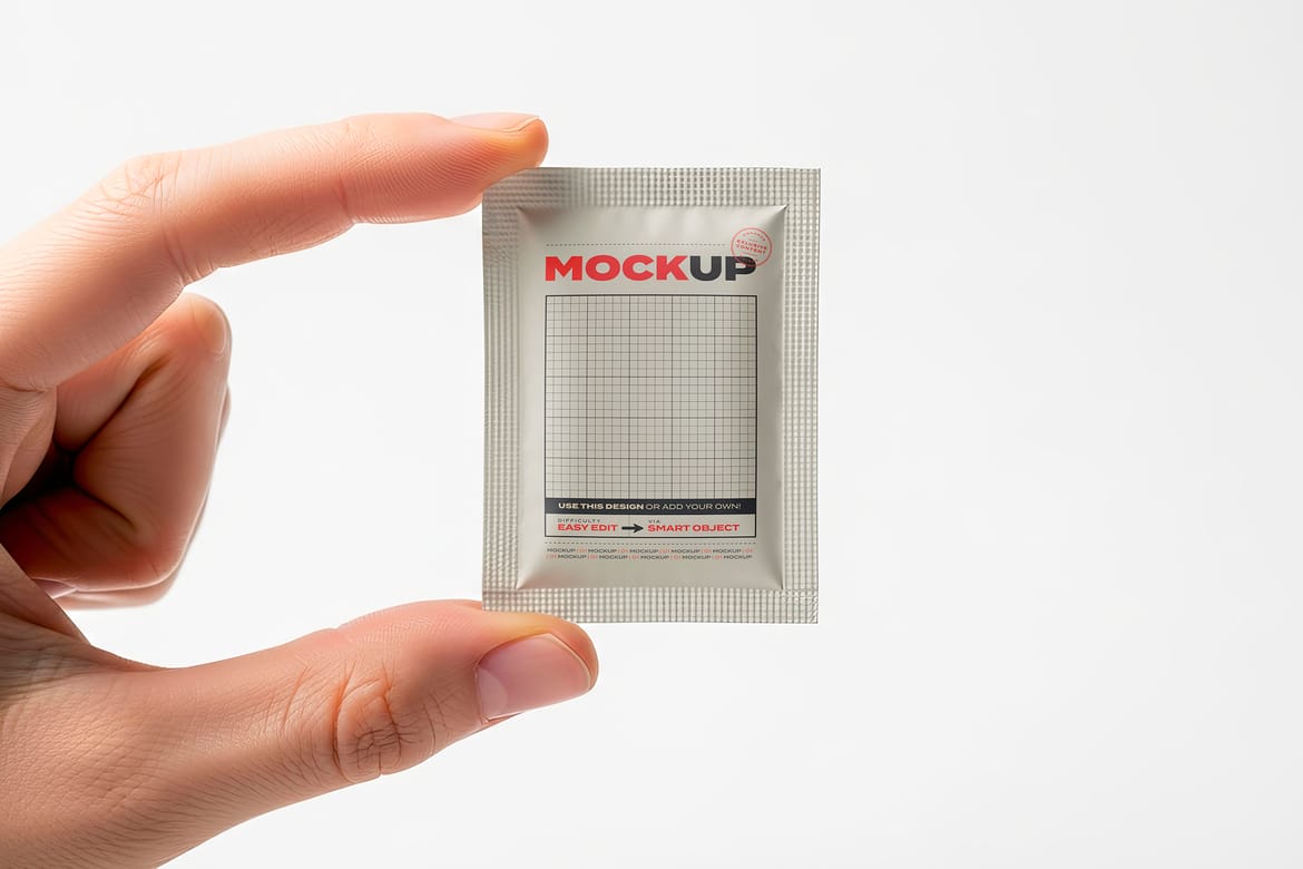 Sachet Packages Multipurpose Mockups