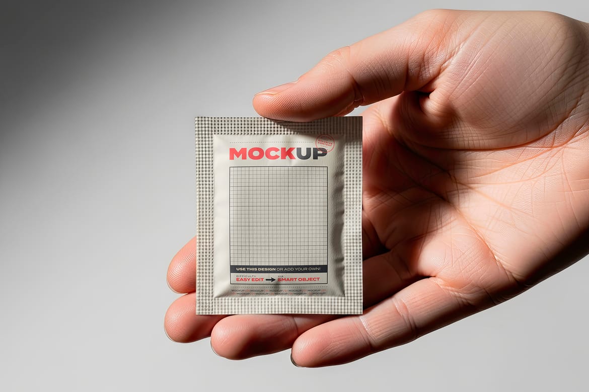 Sachet Packages Multipurpose Mockups