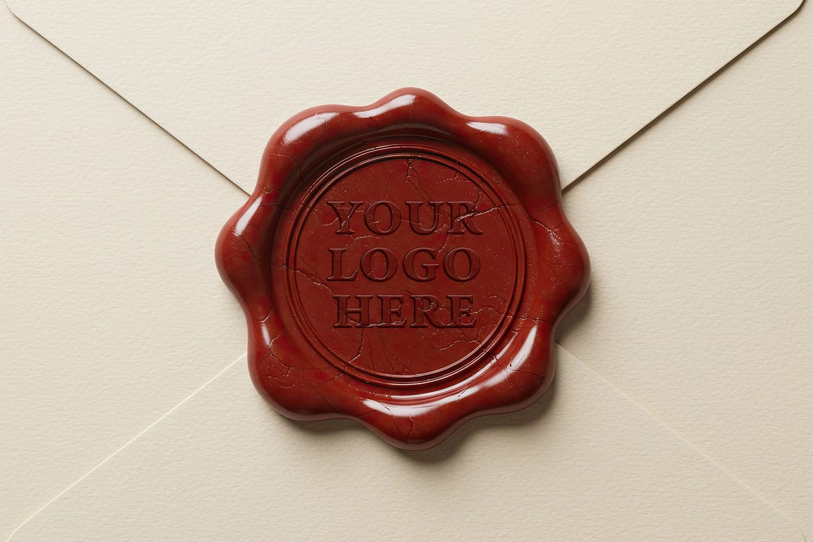 Wax Seal Own Design Mockups