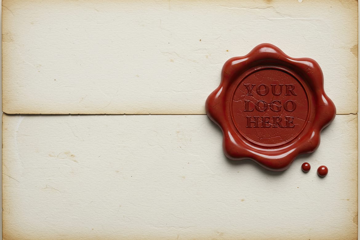 Wax Seal Own Design Mockups