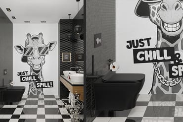 Bathroom Wall Poster Mockup