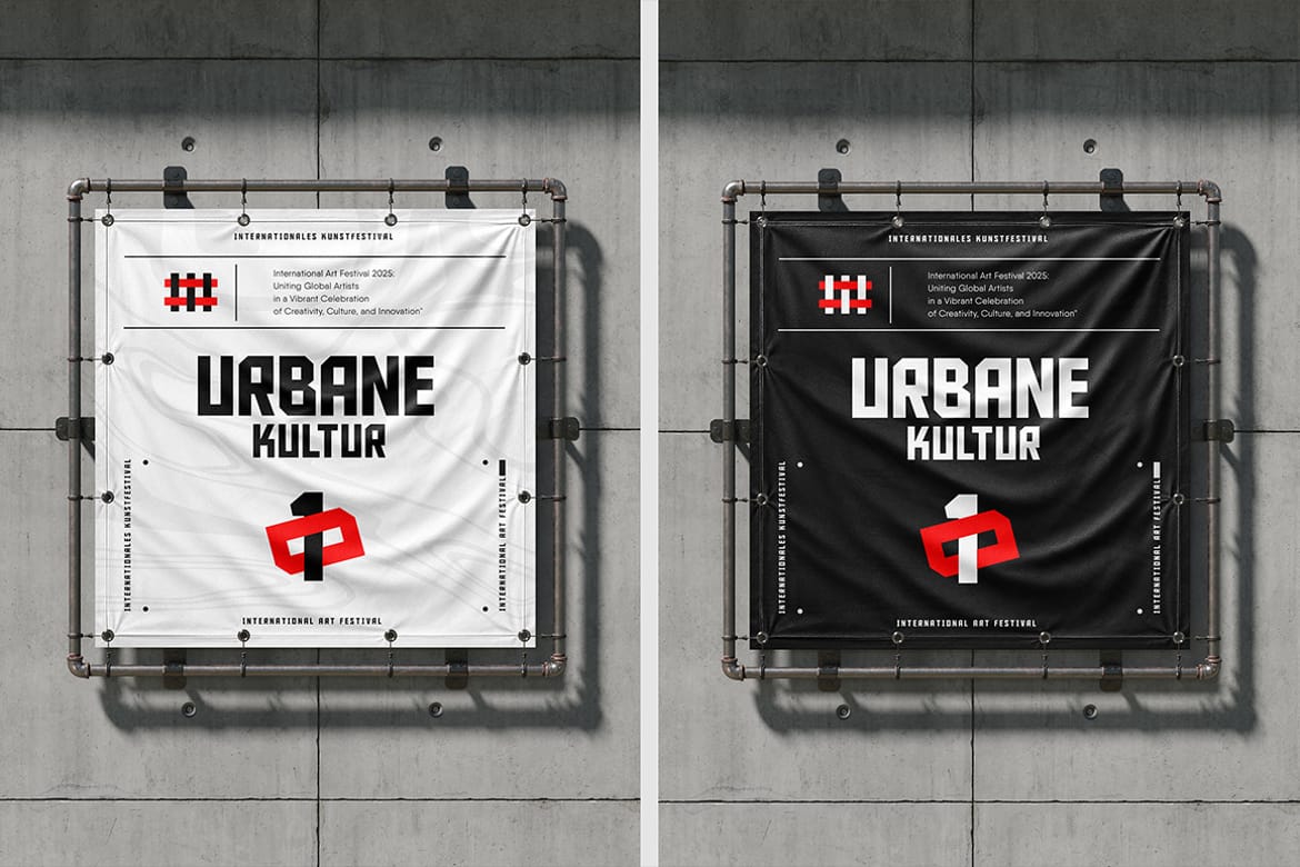 Outdoor Banner Frame Mockup