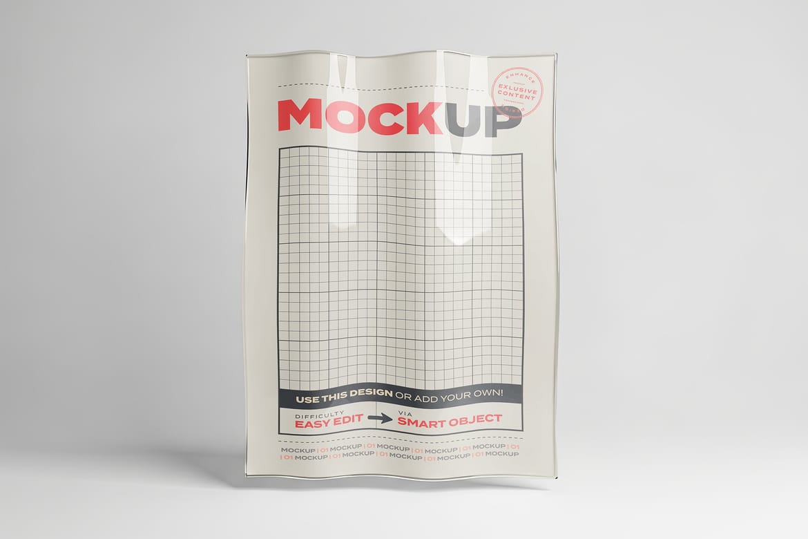 Wavy Distorted Poster Mockups