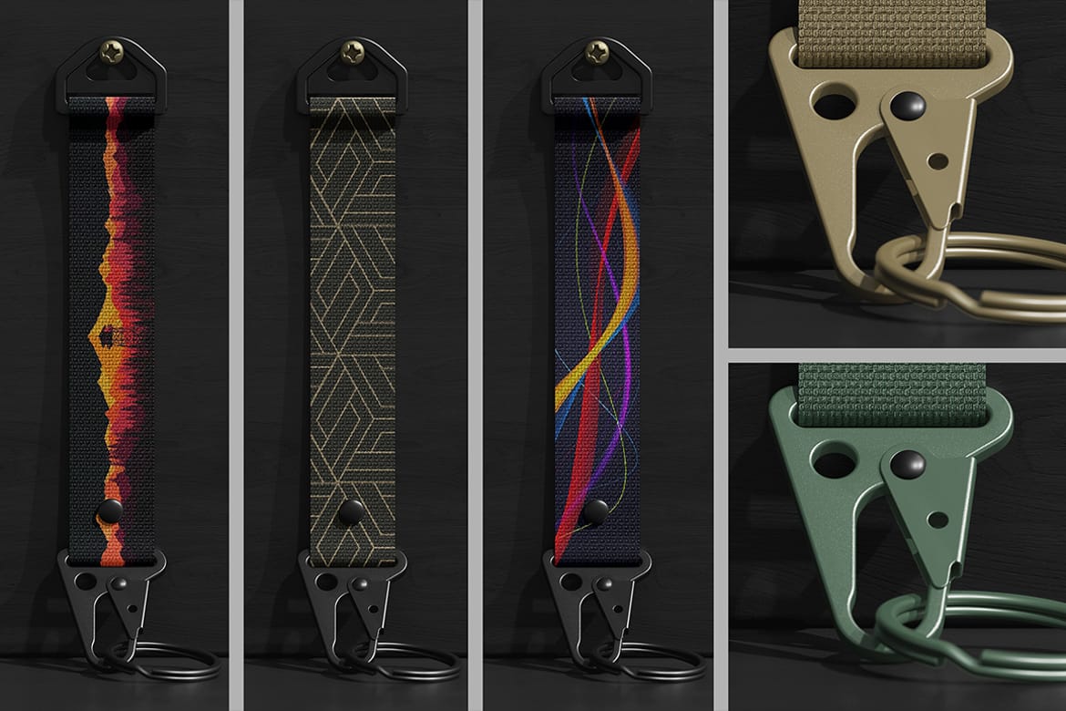 Tactical Key Strap Mockup