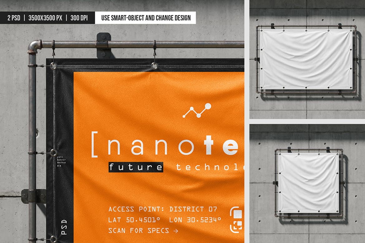 Outdoor Banner Frame Mockup