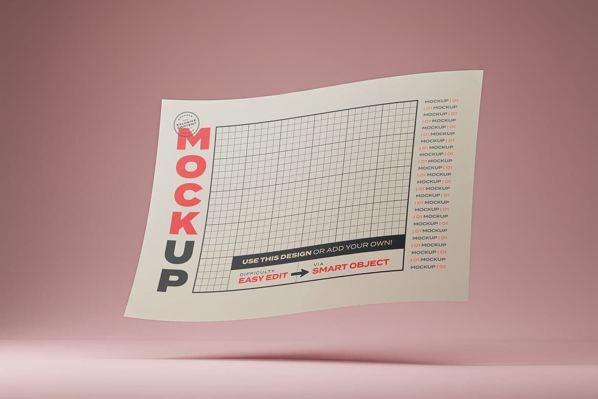Wavy Distorted Poster Mockups