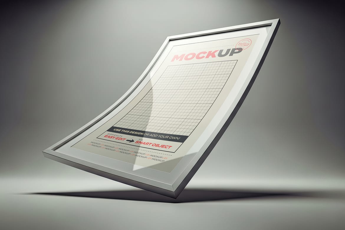 Wavy Distorted Poster Mockups