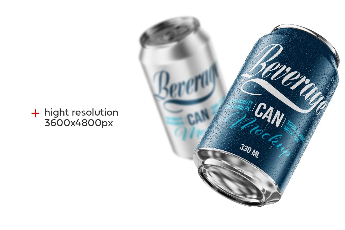 330ml Classic Metal Can Mockup | ANIMATED