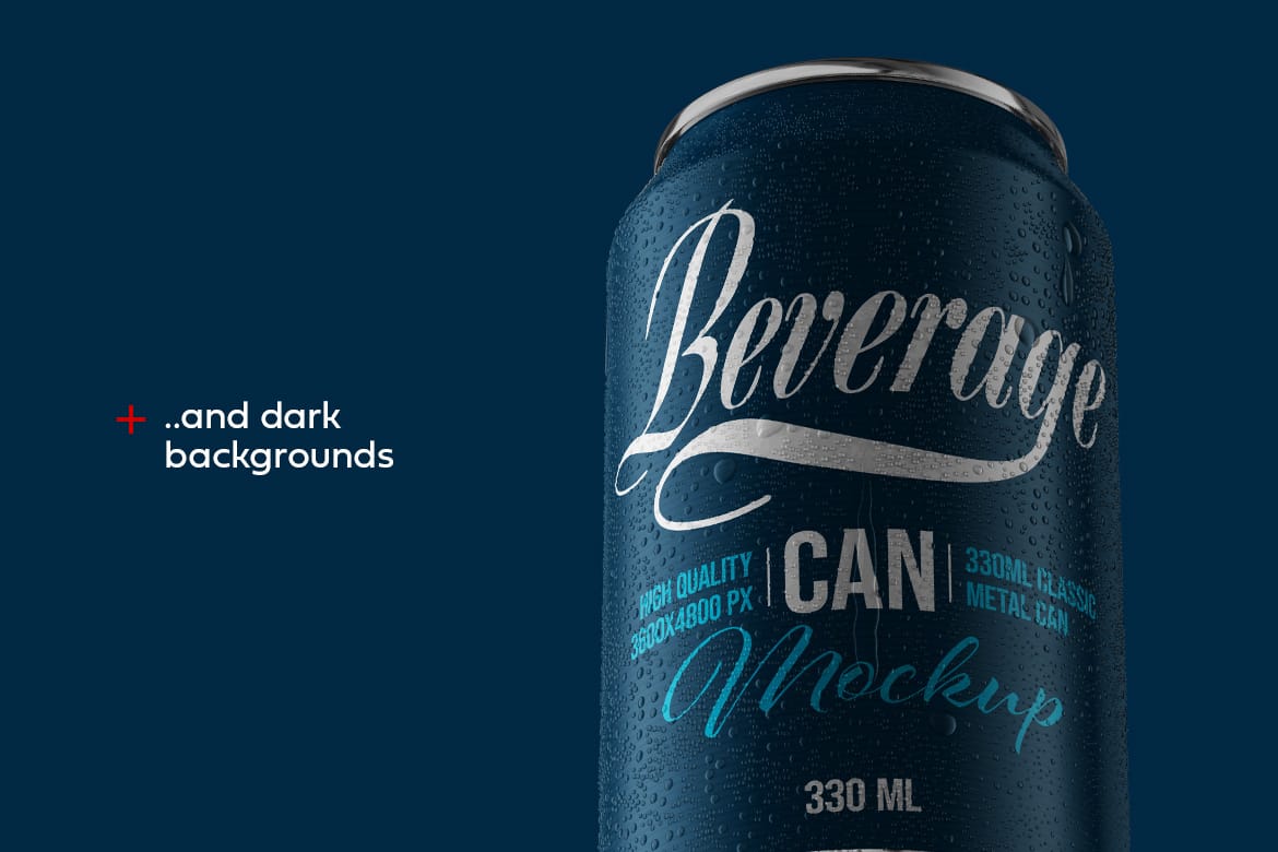 330ml Classic Metal Can Mockup | ANIMATED
