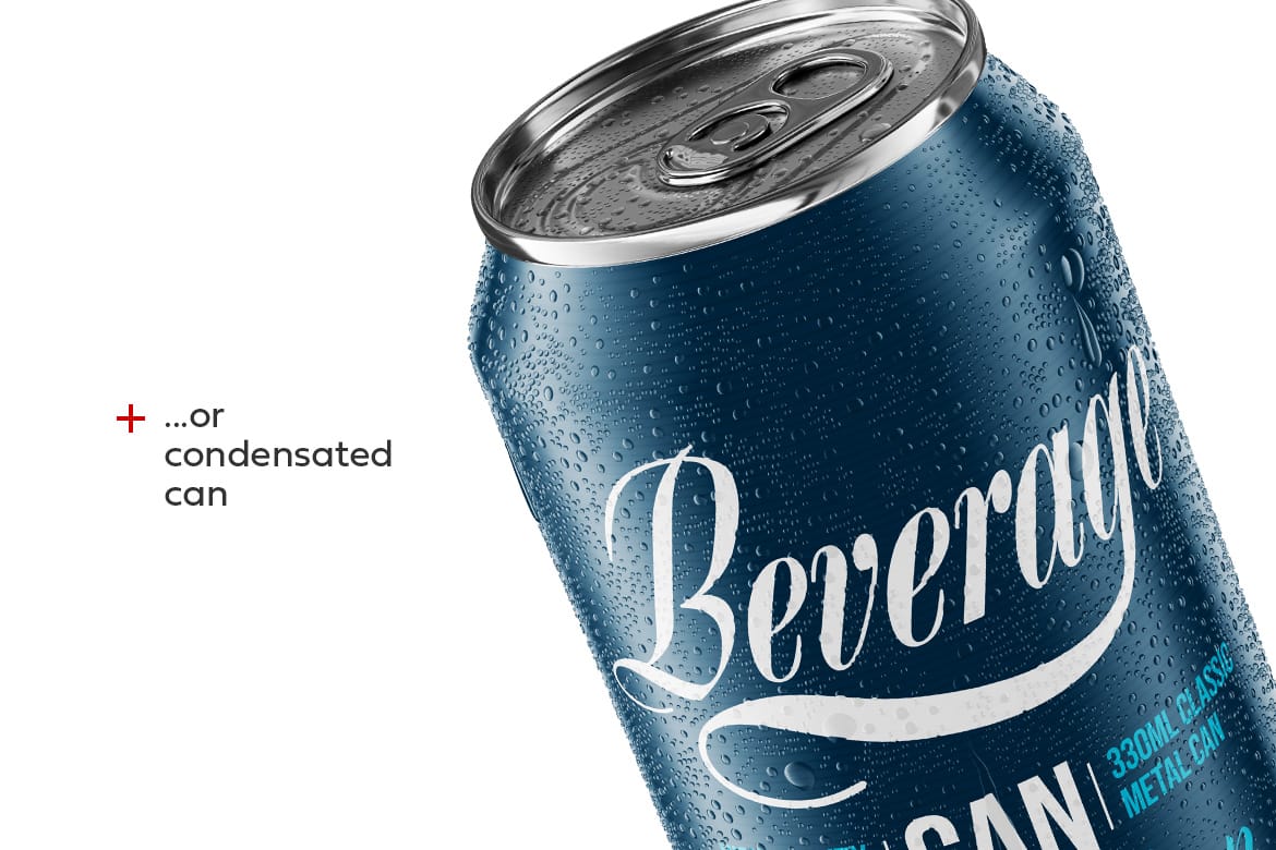 330ml Classic Metal Can Mockup | ANIMATED