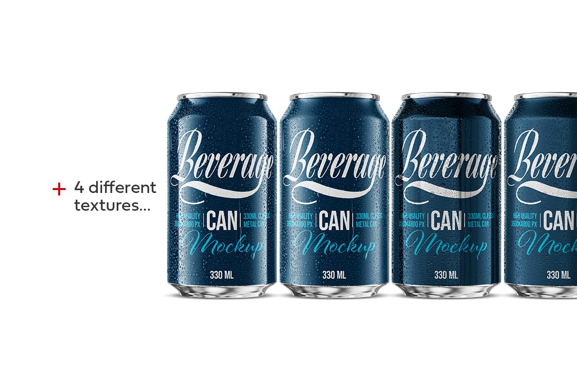 330ml Classic Metal Can Mockup | ANIMATED