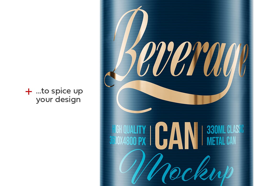 330ml Classic Metal Can Mockup | ANIMATED