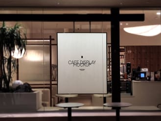 Cafe Display Free Mockup