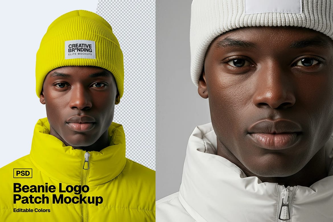 Premium Apparel Mockup Bundle – Hoodies, T-Shirts, Sweatshirts & Beanies (High-End PSD Pack)