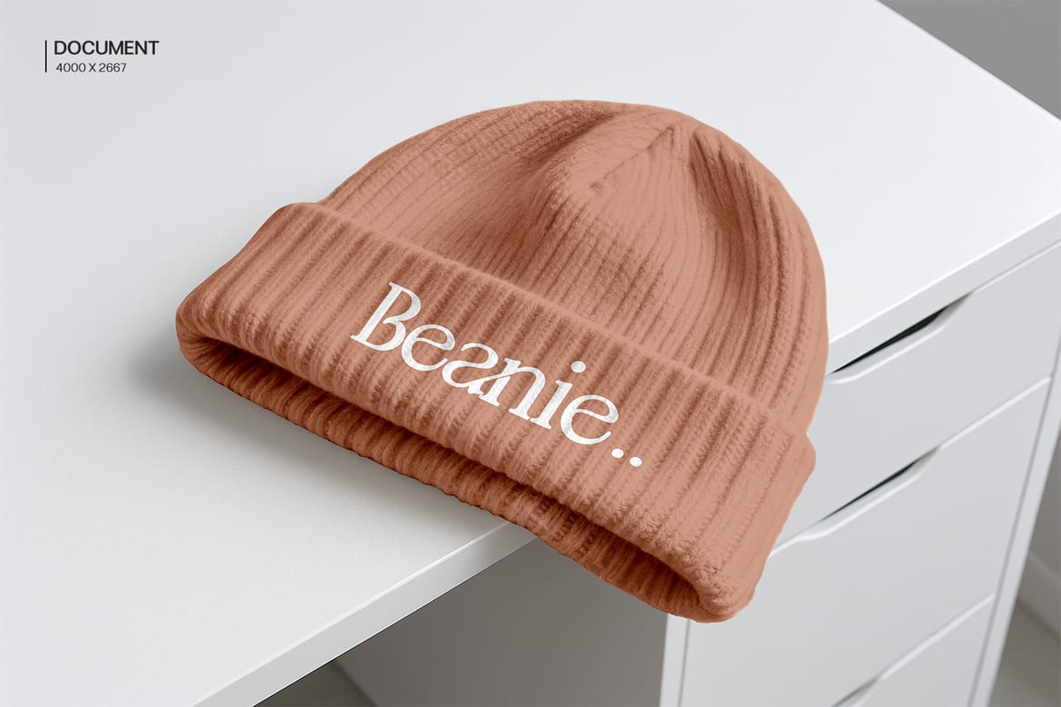 High Quality Beanie Mockup