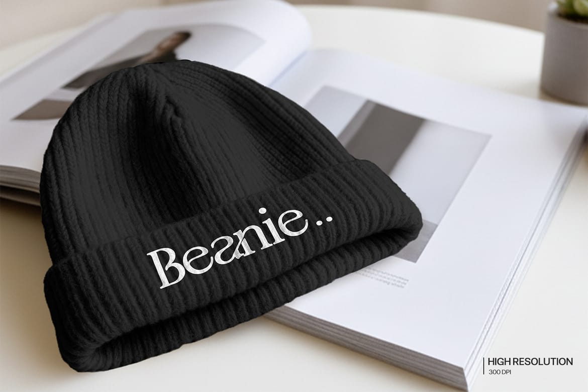 High Quality Beanie Mockup