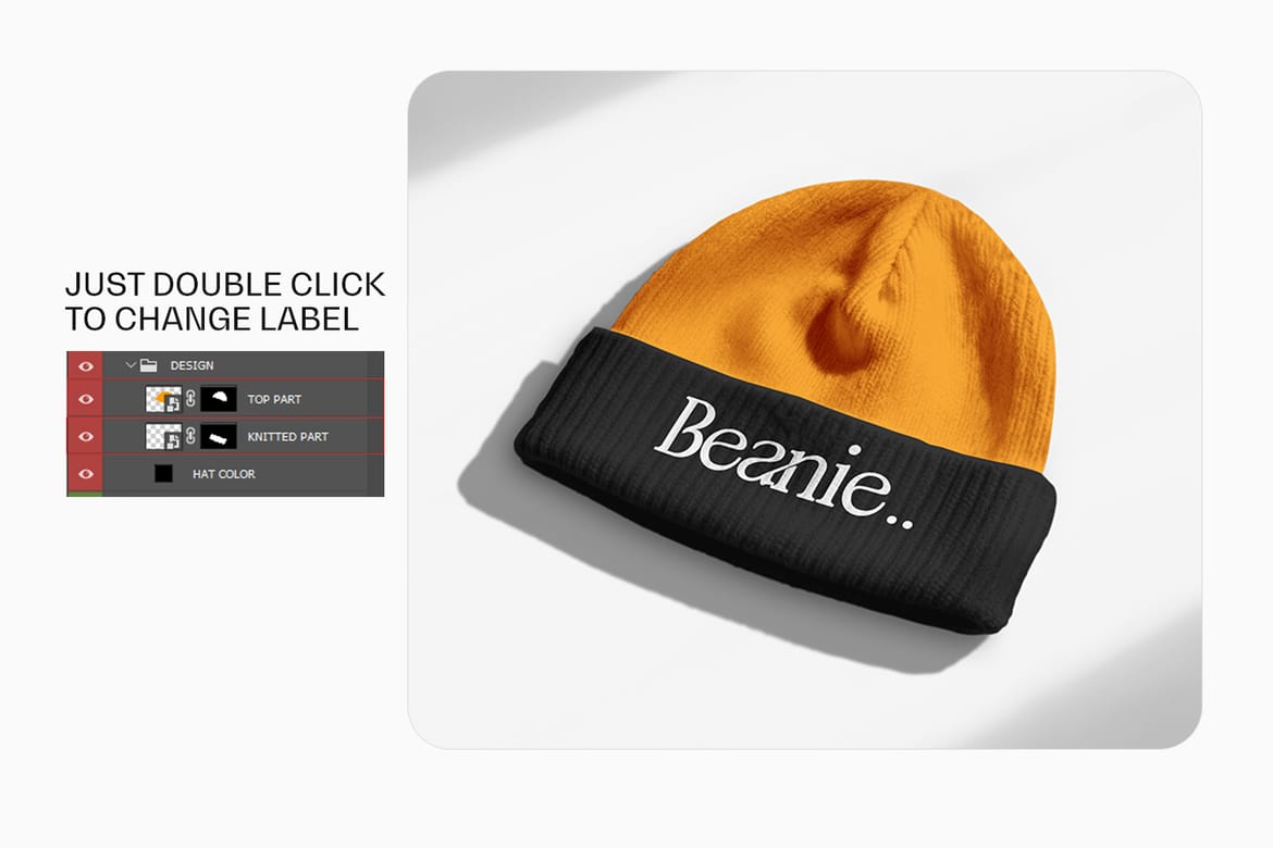 High Quality Beanie Mockup