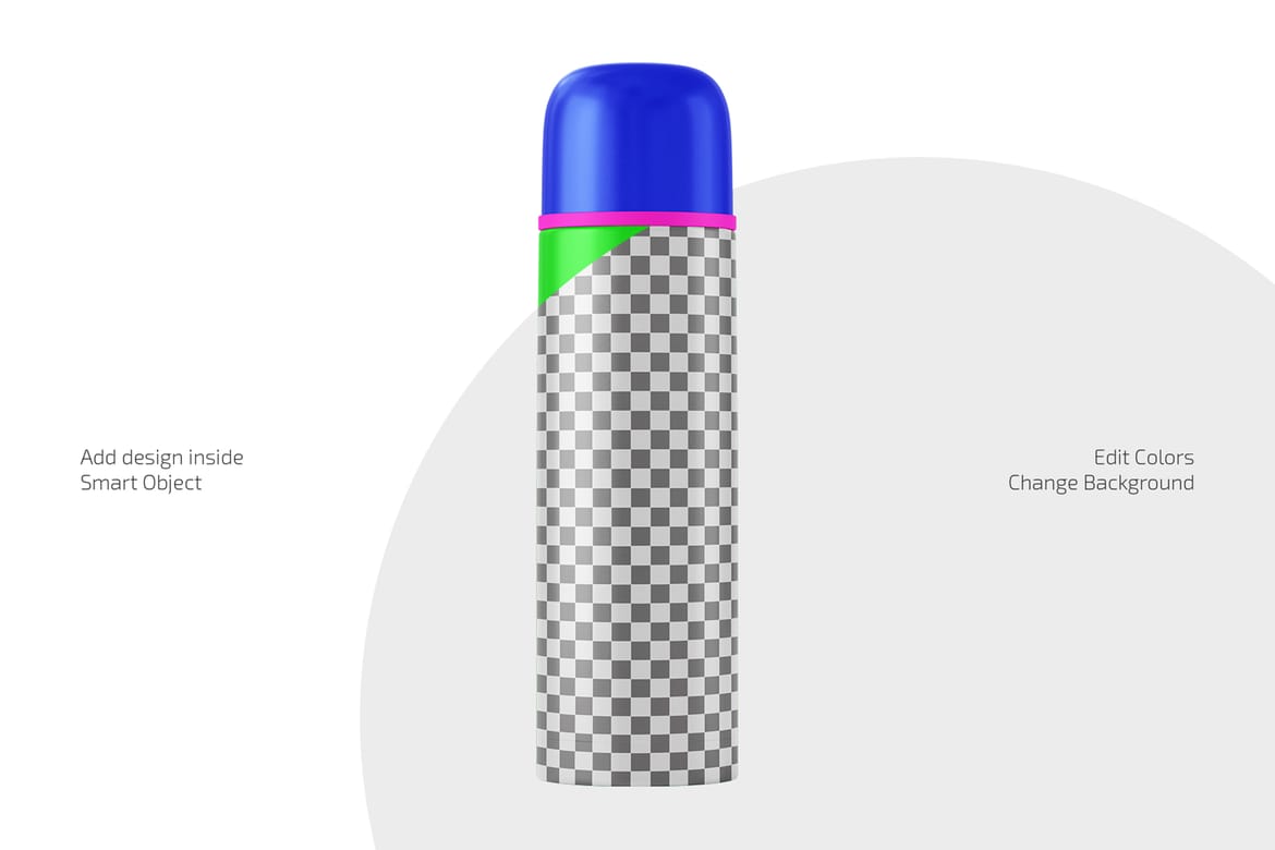 Thermos Bottle Mockup Set