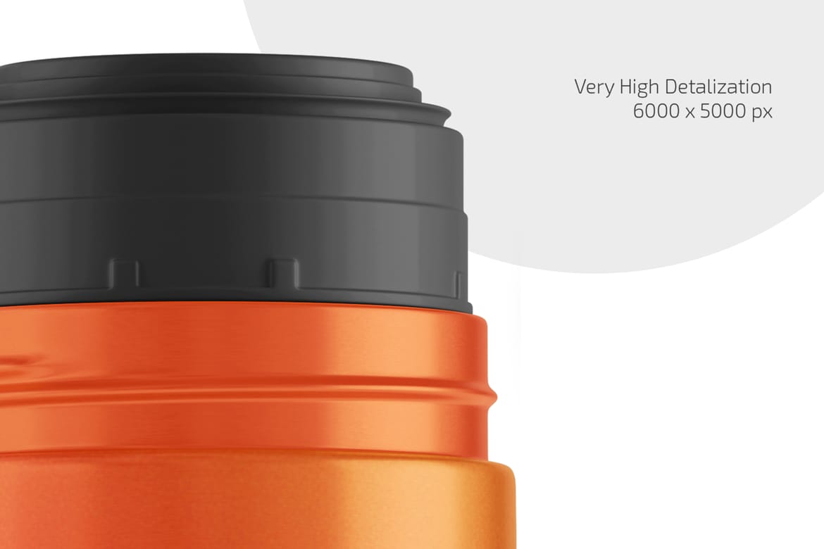 Thermos Bottle Mockup Set
