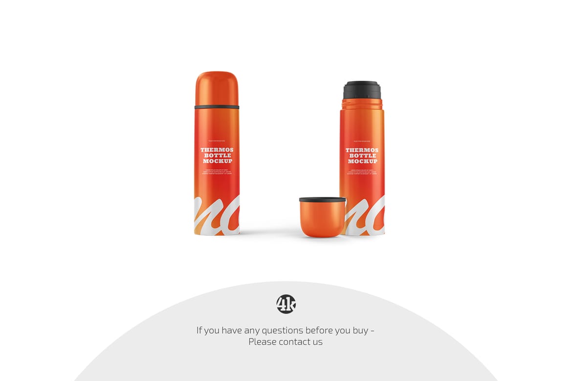 Thermos Bottle Mockup Set