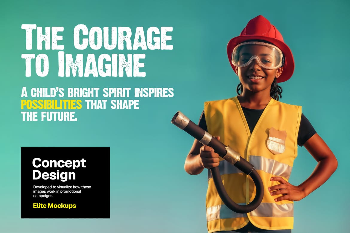 Kids Pretend Professions Photo Bundle (24 Photos)