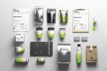 Coffee Packaging Branding Mockup Set