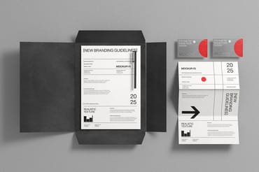 Branding Guidelines Stationery Mockup Set
