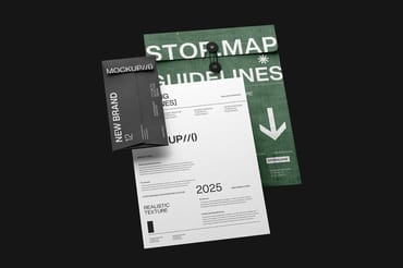 Envelope Folder Branding Mockup Set