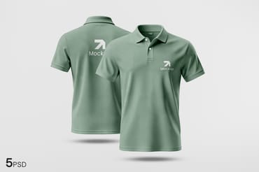 High Quality Polo Shirt Mockup