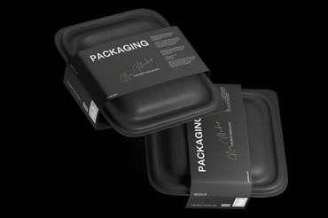 Food Tray Packaging Mockup Set