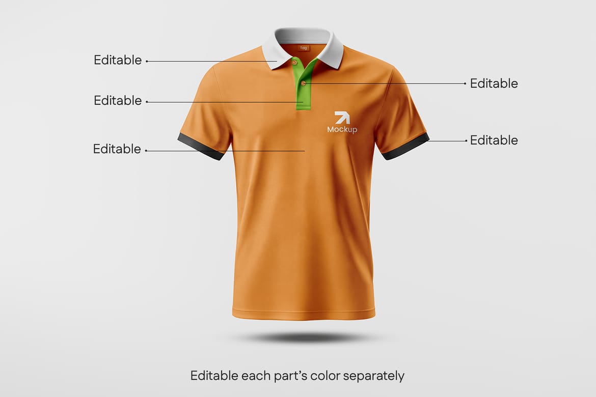 High Quality Polo Shirt Mockup